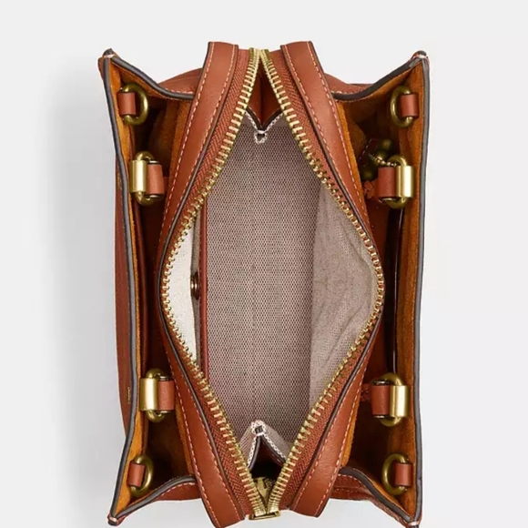 🎀Authentic Coach Rogue 20 With Braid. Pebble Leather/Brass/Burnished Amber✨️ - Picture 6 of 16